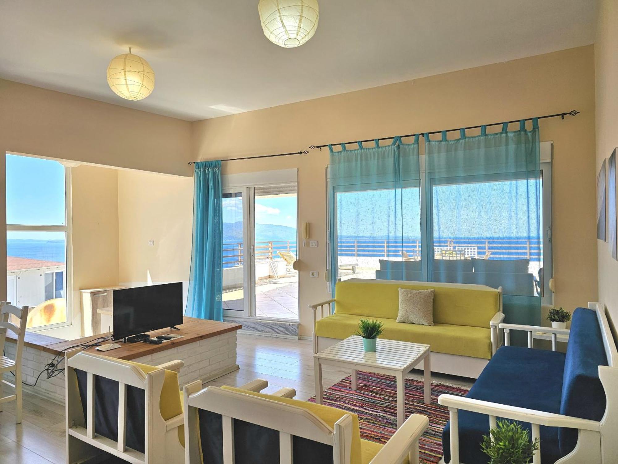 Sunset Penthouse Appartement Sarandë Buitenkant foto